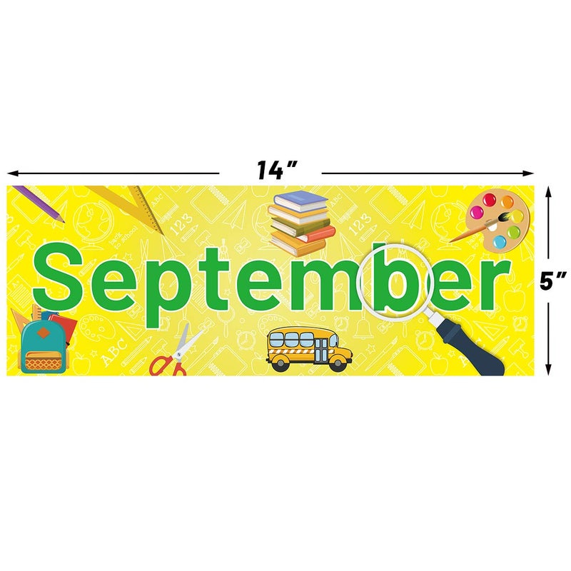 Fancy Land Holiday Monthly Headliners Seasonal 12 Months of The Year Headers for Classroom Bulletin Board Set Decoration - Image 2
